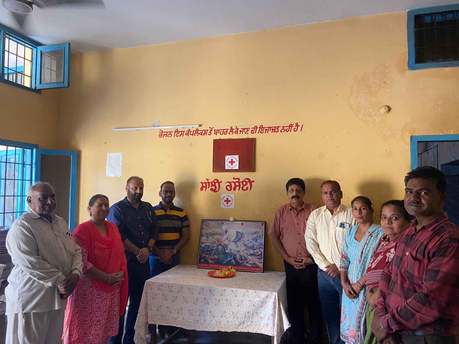 Red Cross Society celebrated Manav Sewa Sankalp Diwas in memory of Bhai Ghanaiya Ji.